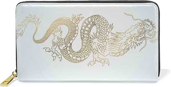 Amazon | [alaza] 長財布 二つ折り ドラゴン 龍 中国風 中華 竜